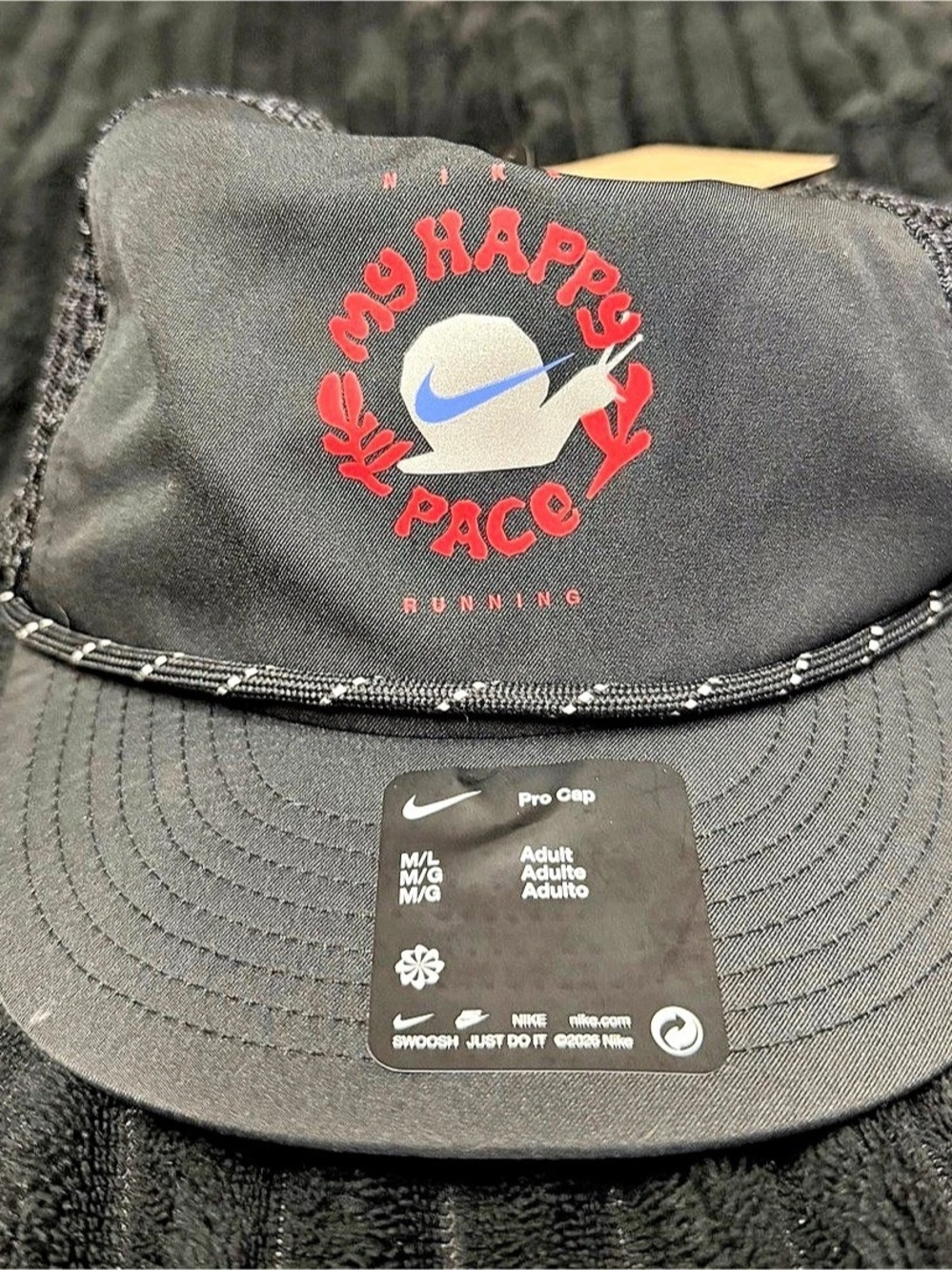 Nike My Happy Pace Running Pro Cap Black M/L